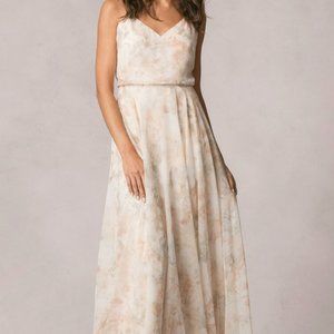 Jenny Yoo Inesse Dress Blush Watercolor Multi